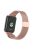 For Xiaomi Smart Band 8 Pro Magnetic Band Stainless Steel Milanese Watch Strap with Connector - Rose