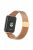 For Xiaomi Smart Band 8 Pro Magnetic Band Stainless Steel Milanese Watch Strap with Connector - Rose Gold