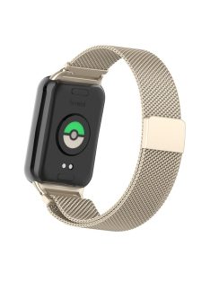   For Xiaomi Smart Band 8 Pro Magnetic Band Stainless Steel Milanese Watch Strap with Connector - Starlight