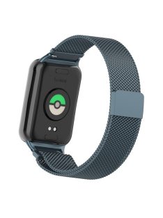   For Xiaomi Smart Band 8 Pro Magnetic Band Stainless Steel Milanese Watch Strap with Connector - Titanium Grey