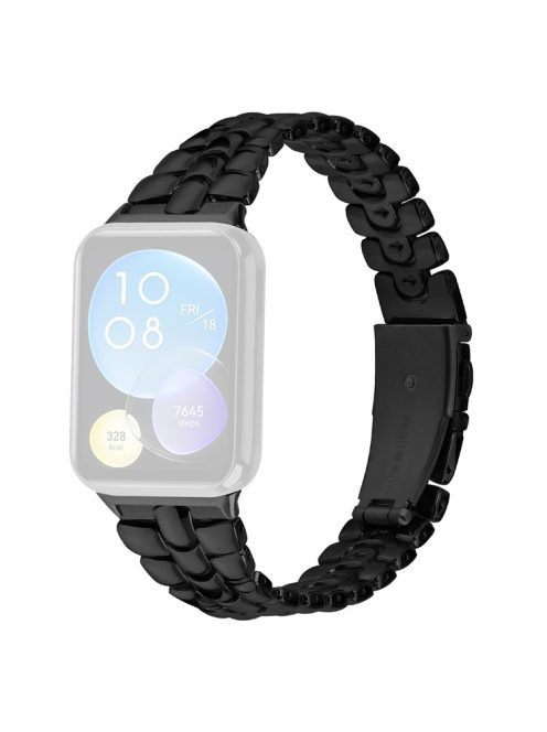 For Xiaomi Smart Band 8 Pro Metal Slim Watch Strap Replacement Smart Watch Band - Black