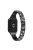 For Xiaomi Smart Band 8 Pro Metal Watch Strap 2-Row Rhinestone 5-Bead Watchband - Black