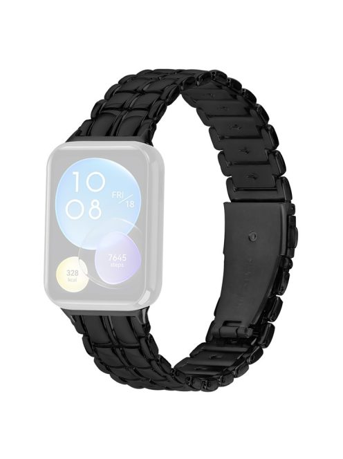 For Xiaomi Smart Band 8 Pro Metal Wrist Band Replacement Smart Watch Strap - Black