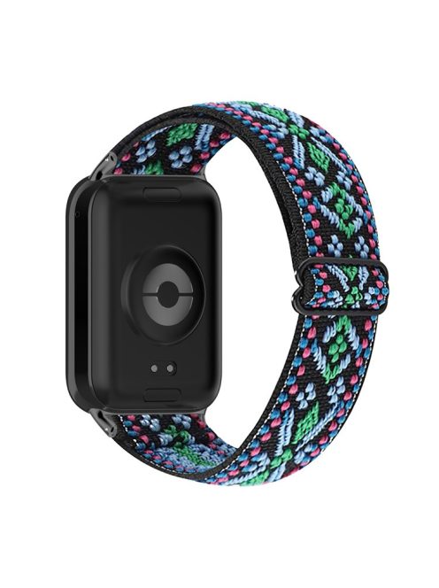 For Xiaomi Smart Band 8 Pro Nylon Braided Watch Strap Quick Release Elastic Watch Band - Green