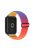 For Xiaomi Smart Band 8 Pro Nylon Braided Watch Strap Quick Release Elastic Watch Band - Rainbow