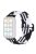 For Xiaomi Smart Band 8 Pro Nylon Watch Band Adjustable Woven Strap - Black+White