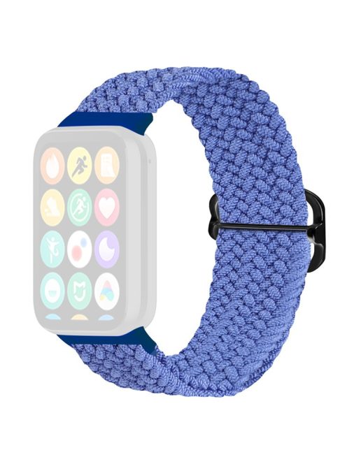 For Xiaomi Smart Band 8 Pro Nylon Watch Band Adjustable Woven Strap - Blue