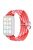 For Xiaomi Smart Band 8 Pro Nylon Watch Band Adjustable Woven Strap - Colorful Red