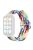 For Xiaomi Smart Band 8 Pro Nylon Watch Band Adjustable Woven Strap - Official Rainbow