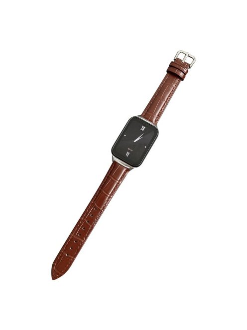 For Xiaomi Smart Band 8 Pro PU Leather Wristband Bracelet - Brown