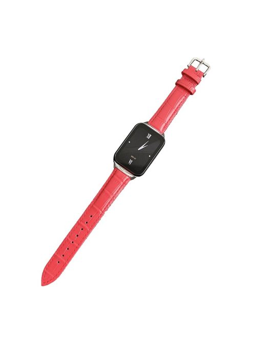 For Xiaomi Smart Band 8 Pro PU Leather Wristband Bracelet - Red