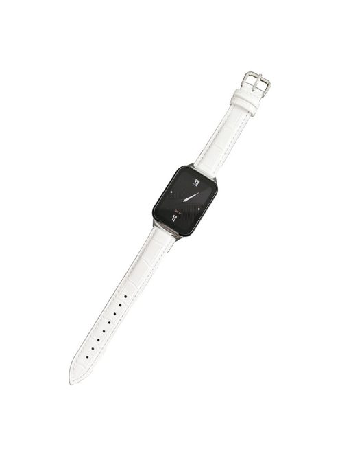 For Xiaomi Smart Band 8 Pro PU Leather Wristband Bracelet - White