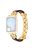 For Xiaomi Smart Band 8 Pro Resin+Rhinestone Wrist Strap Replacement - Gold+Black