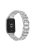 For Xiaomi Smart Band 8 Pro S-Shape Rhinestone Zinc Alloy Watch Strap Band - Silver