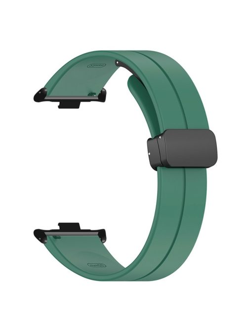 For Xiaomi Smart Band 8 Pro Silicone Watch Strap Wristband with Magnetic Folding Buckle - Army Green