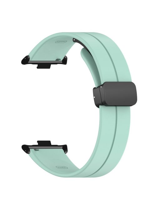 For Xiaomi Smart Band 8 Pro Silicone Watch Strap Wristband with Magnetic Folding Buckle - Mint Green