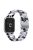 For Xiaomi Smart Band 8 Pro Smart Watch D-Shape Strap Resin Bracelet Watchband Replacement - Black+White