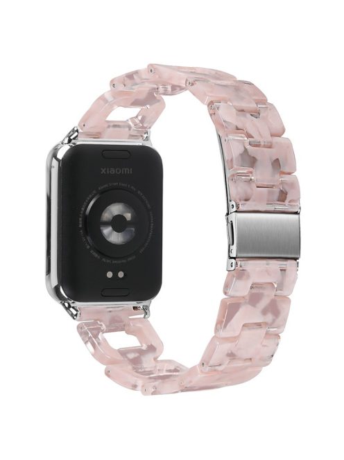 For Xiaomi Smart Band 8 Pro Smart Watch D-Shape Strap Resin Bracelet Watchband Replacement - Light Pink