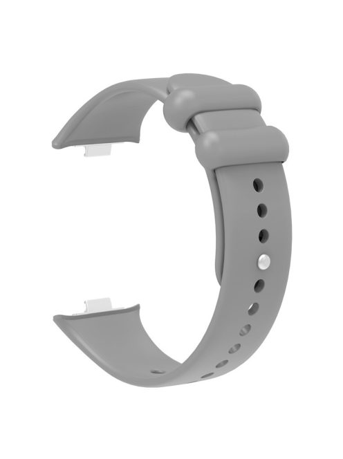 For Xiaomi Smart Band 8 Pro Solid Color Wrist Band Replacement Silicone Watch Strap - Grey