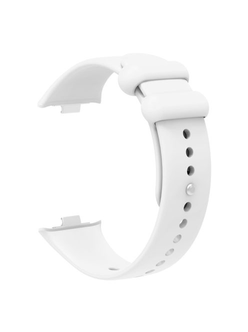 For Xiaomi Smart Band 8 Pro Solid Color Wrist Band Replacement Silicone Watch Strap - White