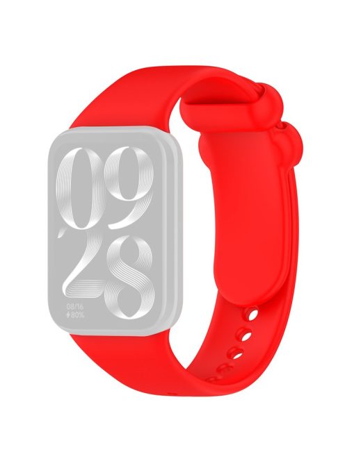 For Xiaomi Smart Band 8 Pro Watch Band Adjustable Silicone Strap Replacement - Red