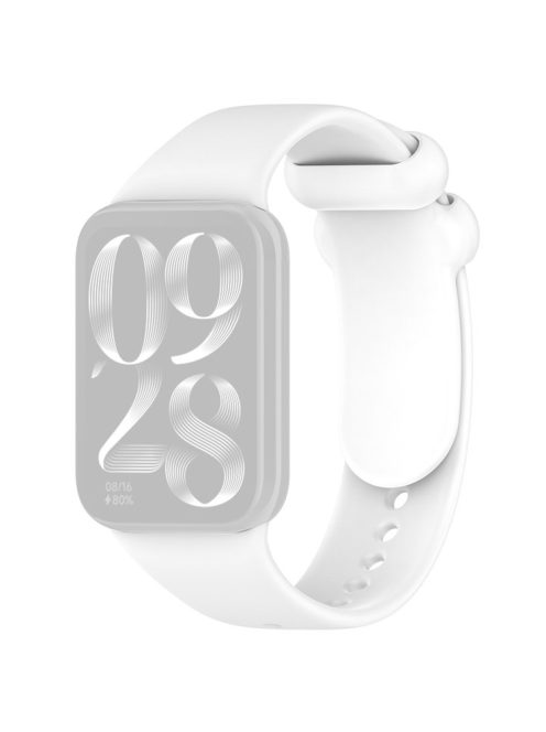 For Xiaomi Smart Band 8 Pro Watch Band Adjustable Silicone Strap Replacement - White