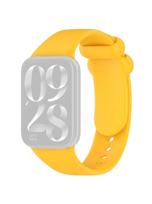 For Xiaomi Smart Band 8 Pro Watch Band Adjustable Silicone Strap Replacement - Yellow