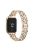 For Xiaomi Smart Band 8 Pro Watch Band Rhinestone Decor 5-Bead Metal Watch Strap - Gold