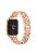 For Xiaomi Smart Band 8 Pro Watch Band Rhinestone Decor 5-Bead Metal Watch Strap - Rose Gold