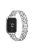 For Xiaomi Smart Band 8 Pro Watch Band Rhinestone Decor 5-Bead Metal Watch Strap - Silver