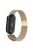 For Xiaomi Smart Band 9 NFC / 9 / 8 NFC / 8 Metal Watch Strap Mesh Style Wrist Band - Champagne