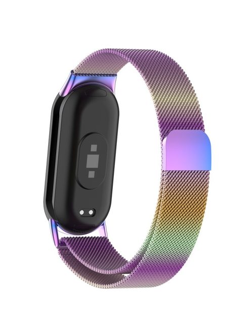 For Xiaomi Smart Band 9 NFC / 9 / 8 NFC / 8 Metal Watch Strap Mesh Style Wrist Band - Multi-Color