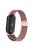 For Xiaomi Smart Band 9 NFC / 9 / 8 NFC / 8 Metal Watch Strap Mesh Style Wrist Band - Rose Pink