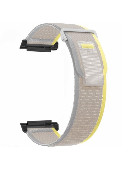 For Xiaomi Watch H1 Nylon Watch Band Adjustable Loop Fastener Strap - Beige