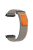 For Xiaomi Watch H1 Nylon Watch Band Adjustable Loop Fastener Strap - Orange+Grey