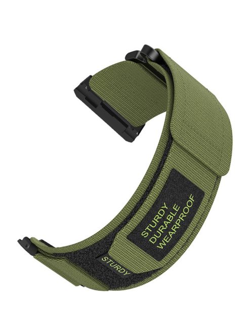 For Xiaomi Watch H1 Outdoor Climbing Watch Strap Magic Tape Breathable Nylon Band - Army Green