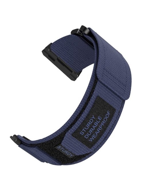 For Xiaomi Watch H1 Outdoor Climbing Watch Strap Magic Tape Breathable Nylon Band - Midnight Blue