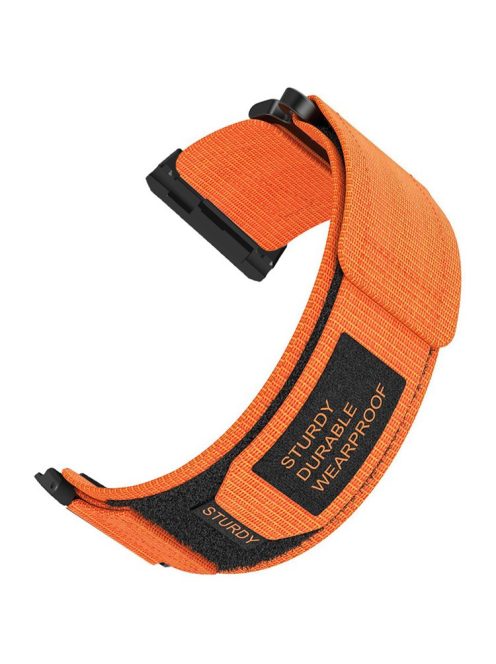 For Xiaomi Watch H1 Outdoor Climbing Watch Strap Magic Tape Breathable Nylon Band - Orange