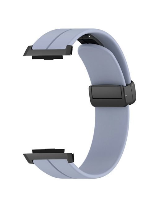 For Xiaomi Watch H1 Watchband Soft Silicone Watch Strap with Magnetic Buckle - Lavender Grey