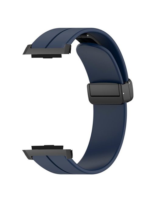 For Xiaomi Watch H1 Watchband Soft Silicone Watch Strap with Magnetic Buckle - Midnight Blue