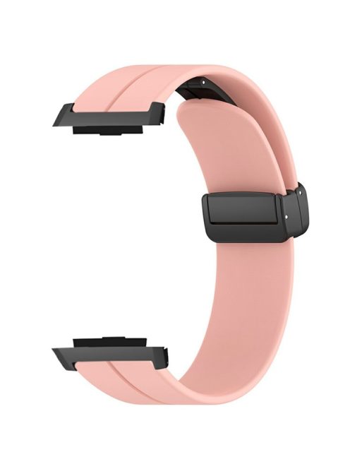 For Xiaomi Watch H1 Watchband Soft Silicone Watch Strap with Magnetic Buckle - Pink