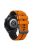 For Xiaomi Watch S1 / S1 Pro / Huami Amazfit GTR 4 Pro Silicone Watch Band 22mm Dual-Color Replacement Wrist Strap - Orange / Black