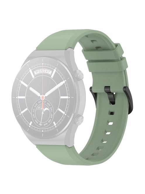 For Xiaomi Watch S1 22mm Silicone Watch Band Replacement Spare Watch Strap - Light Green