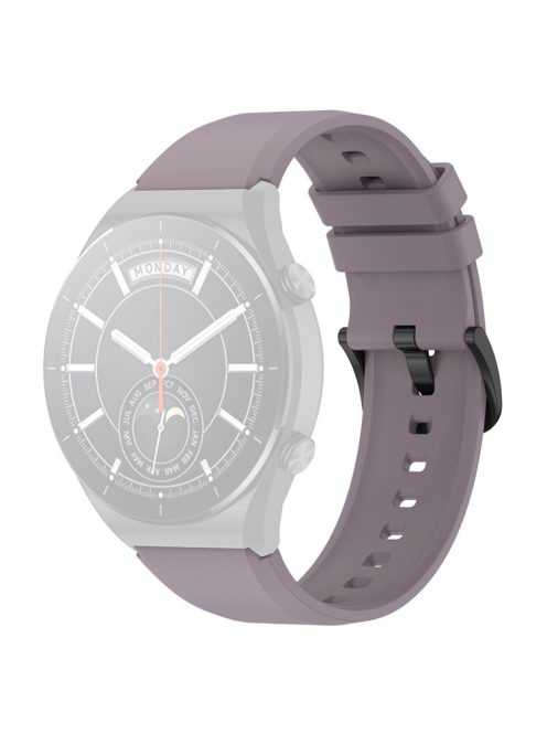 For Xiaomi Watch S1 22mm Silicone Watch Band Replacement Spare Watch Strap - Purple