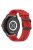 For Xiaomi Watch S4 Sport / Samsung Galaxy Watch3 45mm / Watch 42mm Silicone 22mm Multiple Holes Breathable Watch Strap - Red