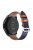 For Xiaomi YouPin Haylou RT / RT2 / GST / GS / RS3 22mm Quick Release Wristband Textured Genuine Leather Watch Band Adjustable Wrist Strap Replacement - Beige / Indigo