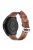 For Xiaomi YouPin Haylou RT / RT2 / GST / GS / RS3 22mm Quick Release Wristband Textured Genuine Leather Watch Band Adjustable Wrist Strap Replacement - Brown