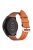 For Xiaomi YouPin Haylou RT / RT2 / GST / GS / RS3 22mm Quick Release Wristband Textured Genuine Leather Watch Band Adjustable Wrist Strap Replacement - Orange