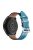 For Xiaomi YouPin Haylou RT / RT2 / GST / GS / RS3 22mm Quick Release Wristband Textured Genuine Leather Watch Band Adjustable Wrist Strap Replacement - Sky Blue