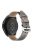 For Xiaomi YouPin Haylou RT / RT2 / GST / GS / RS3 22mm Quick Release Wristband Textured Genuine Leather Watch Band Adjustable Wrist Strap Replacement - Taupe